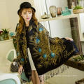 2015 elegant wool peacock fur scarf women